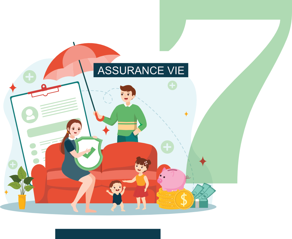 Illustration courtier assurance vie